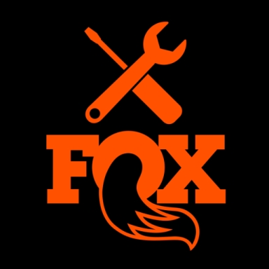 Logo de FOX avec une clé à molette et une silhouette de renard.